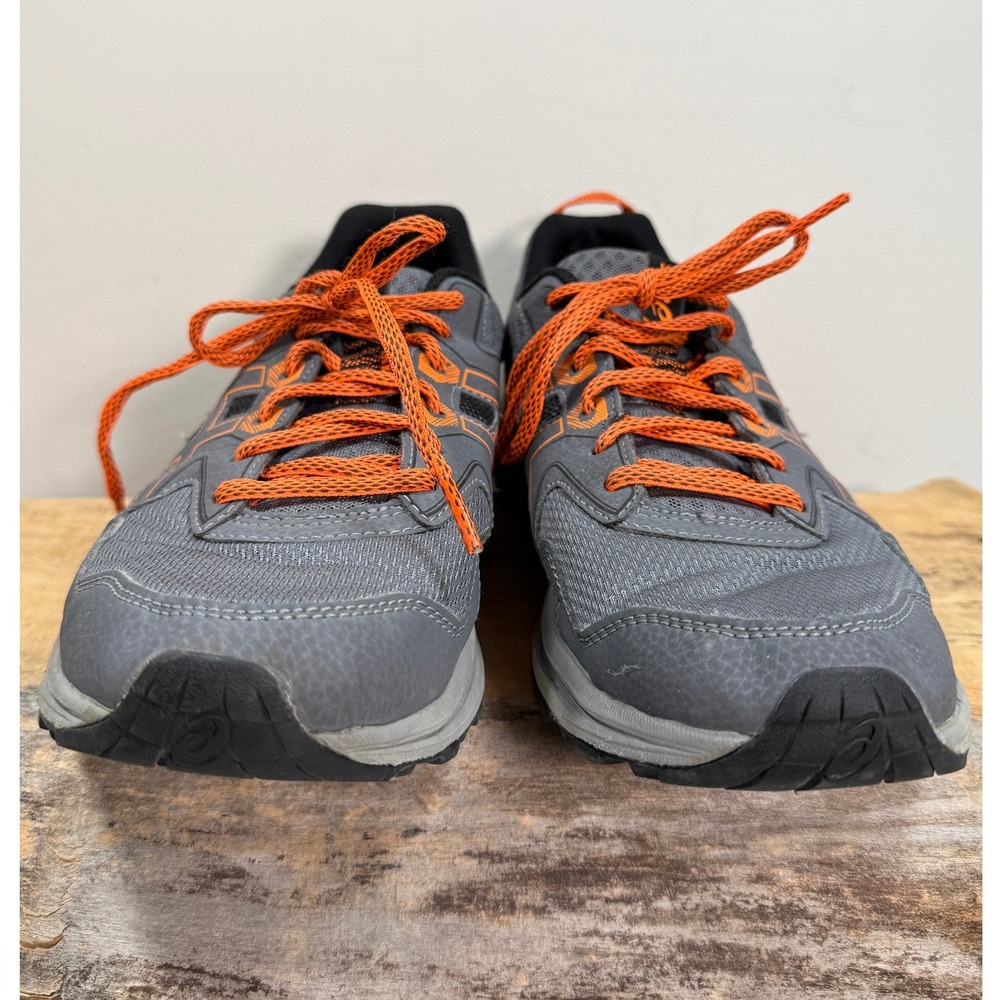 Asics Trail Scout Mens Grey Orange Running Shoes 1011A663 Size 8.5 - Picture 2 of 8